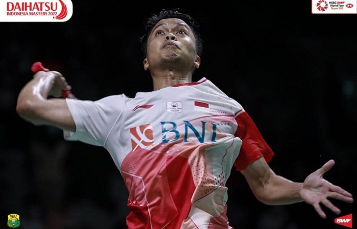 Anthony Ginting gagal ke final Indonesia Masters 2022 setelah kalah dari tunggal putra Denmark, Viktor Axelsen, di pertandingan semifinal bulu tangkis hari ini, Sabtu 11 Juni 2022, di Istora Senayan.
