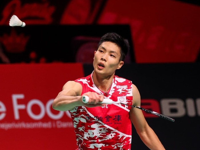 Chou Tien Chen, atlet bulu tangkis asal Taiwan yang berlaha di Indonesia Masters 2022