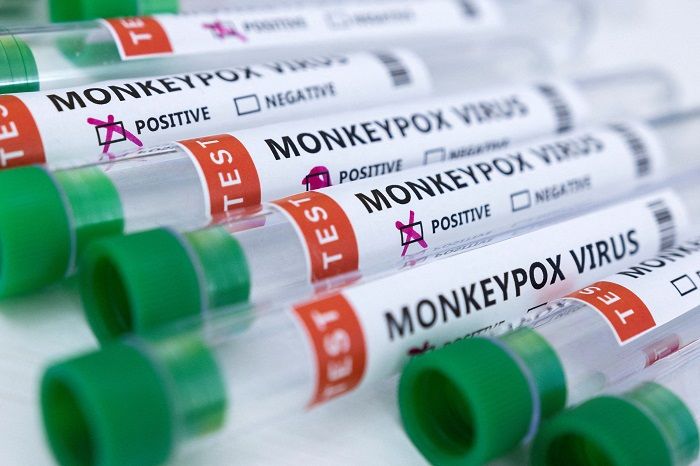 Ilustrasi vaksin cacar monyet. 