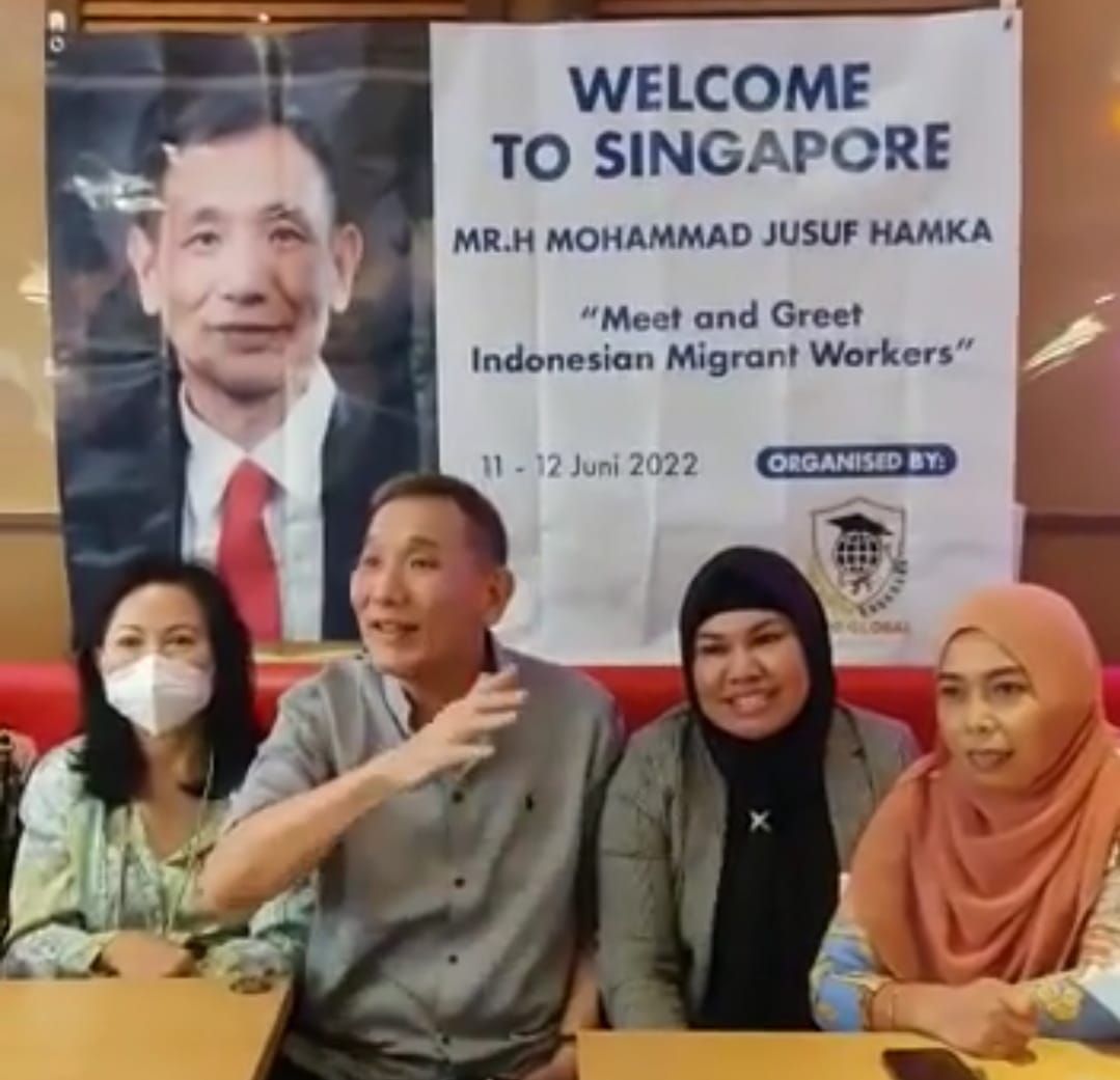 Temu Kangen Pekerja Migran Indonesia, Jusuf Hamka Kunjungi Singapura