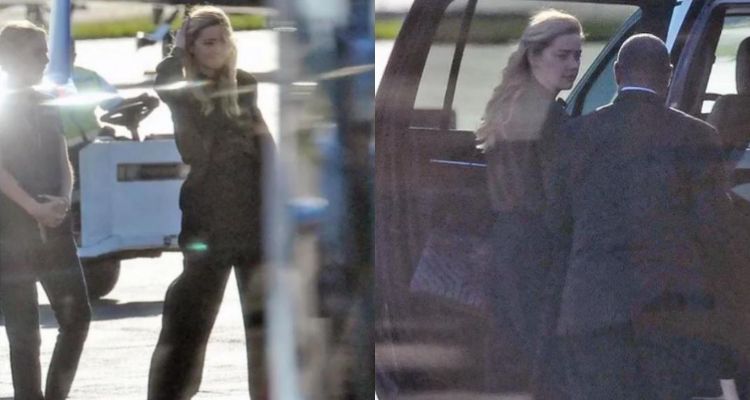 Amber Heard tertangkap kamera turun dari jet pribadi saat mengaku tak memiliki uang.