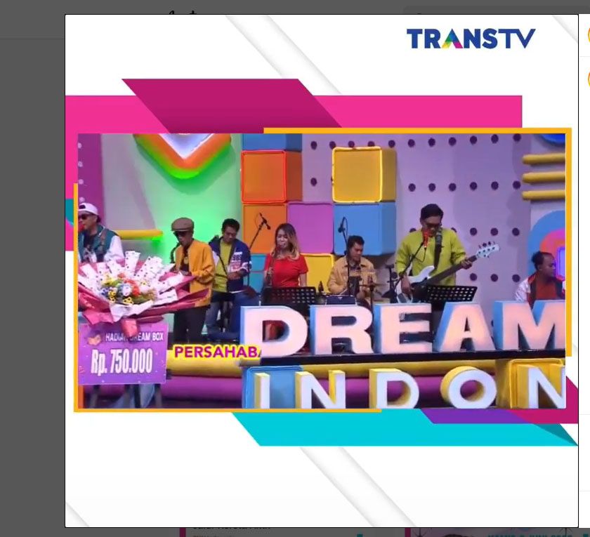 Jadwal Acara TransTV Hari Ini Senin, 19 September  2022 Ada Dream Box Indonesia, Insert Story Dan Film Final Score