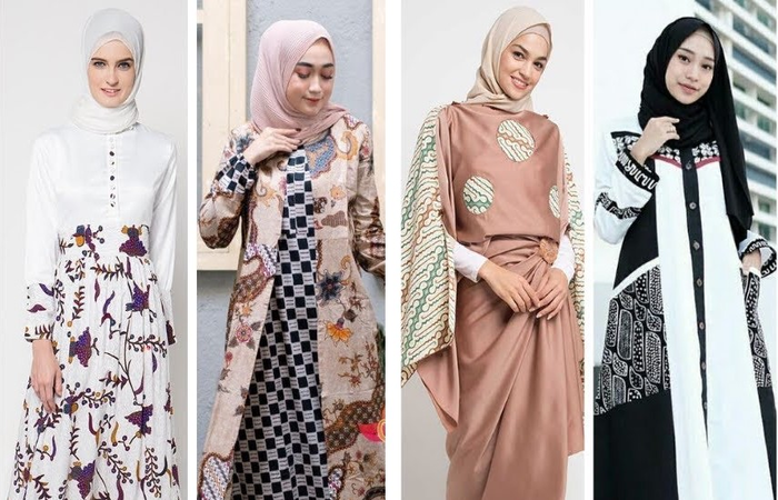 model baju batik muslim modern terbaru