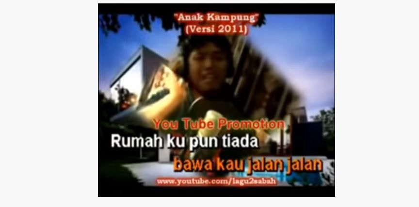 Lirik Lagu Anak Kampung Versi Sabah