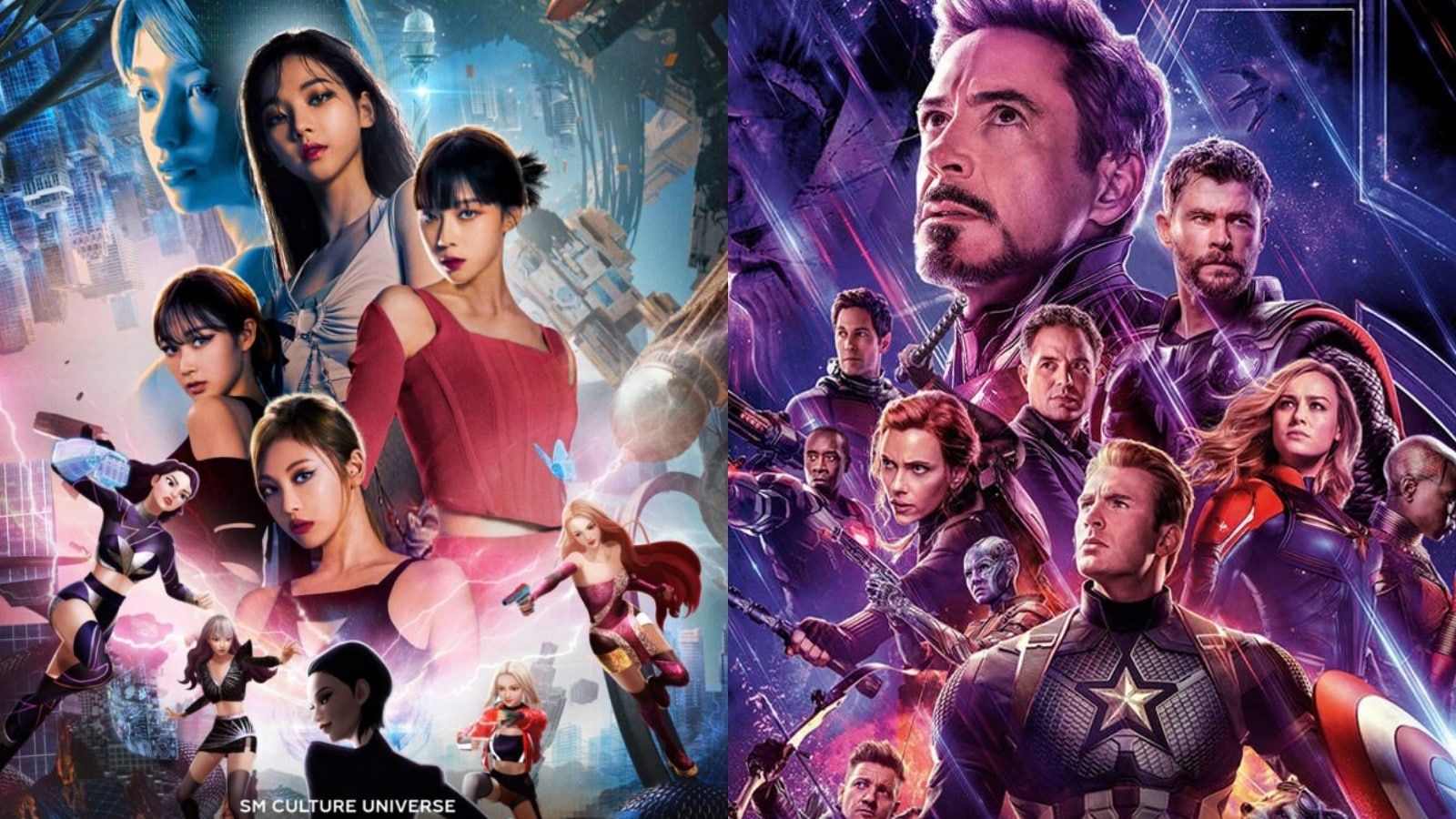 Poster aespa dituding meniru konsep poster Avengers 