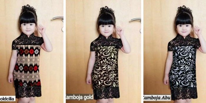 Model dress batik anak perempuan terbaru