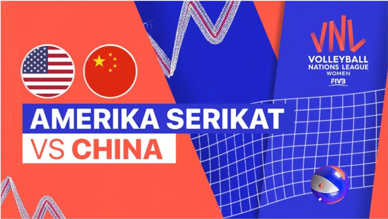 SESAAT LAGI! Live Streaming VNL 2022 Putri Amerika Serikat vs China Mulai di Jam Berikut