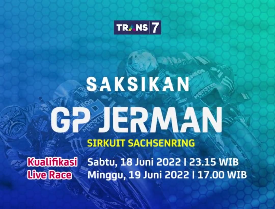 Jadwal Acara Trans7 Hari Ini Minggu 19 Juni 2022, Ada Live Race MotoGP Jerman 2022, BTS, Moto3, Enaknya Mantul
