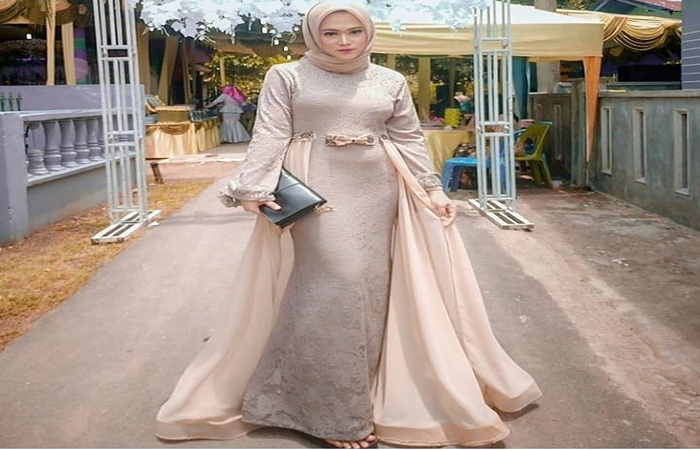 Wedding dress hijab mewah