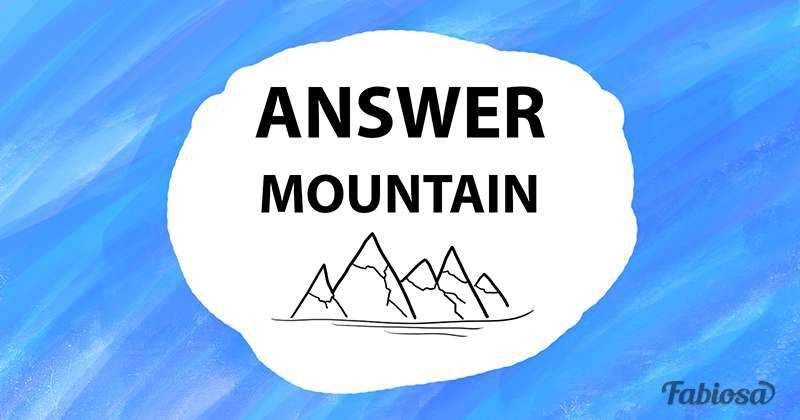 Jawaban tes IQ kali ini adalah gunung./Fabiosa