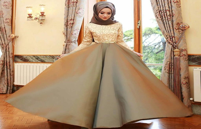 Model Gaun Kebaya Muslim Modern