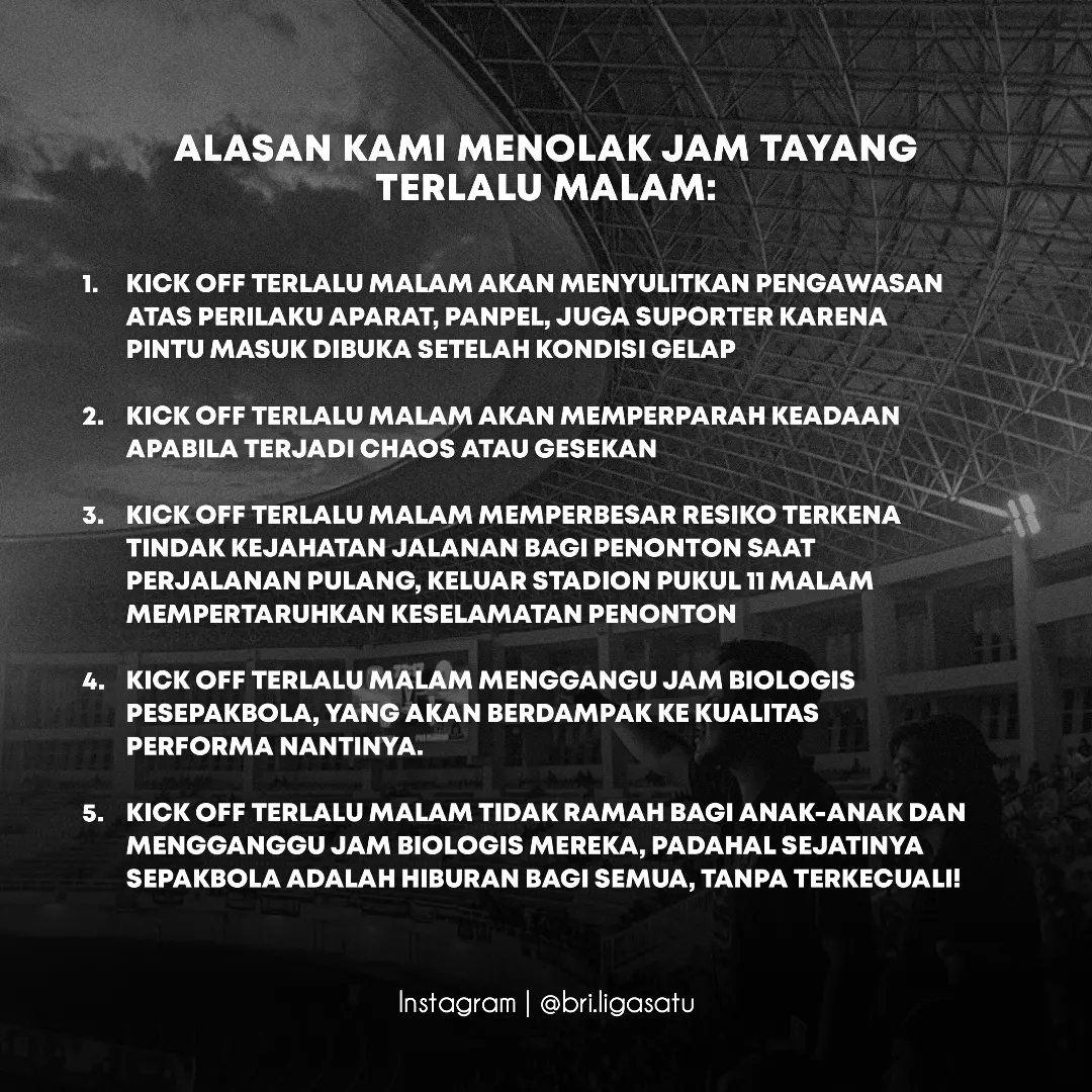 Hastag Boikot Indosiar Menggema, Pecinta Sepak Bola Indonesia Tolak Jam Tayang Piala Presiden Terlalu Malam
