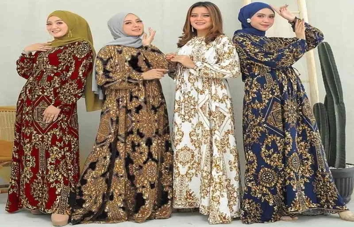 Dress kebaya kombinasi batik pekalongan