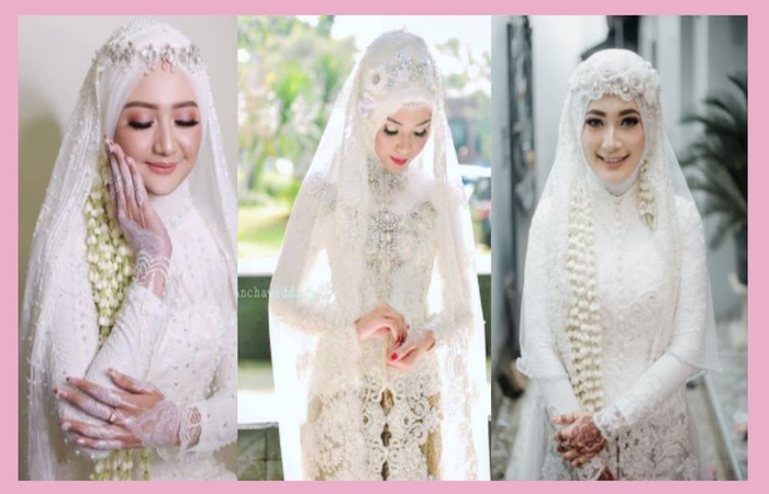 Kebaya pengantin hijab simple
