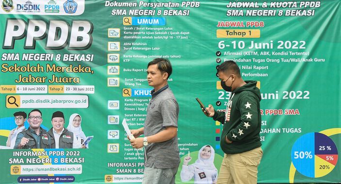 PPDB Jabar Tahap 1 Diumumkan Senin siang ini./pikiran-rakyat.com