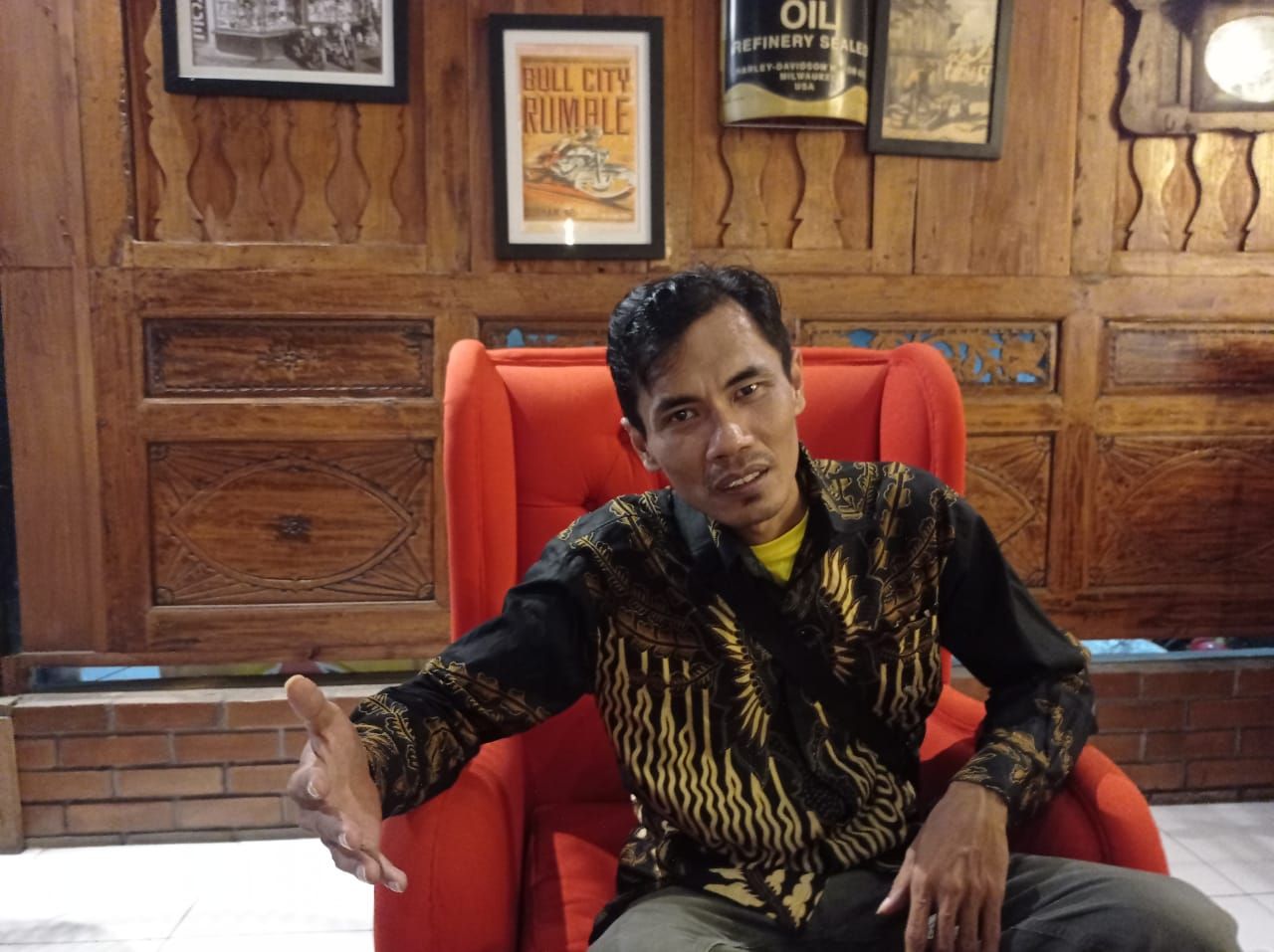 Robby Awardana Kusuma pemilik lahan yang diserobot di Probolinggo Jawa Timur.