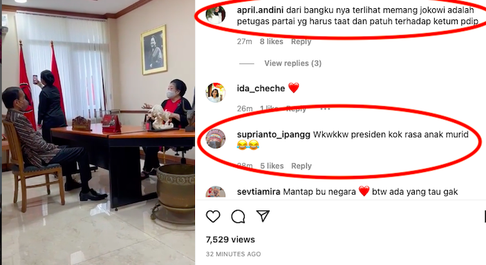 Momen Puan Maharani selfie di tengah Jokowi ngadep Megawati dikomentari netizen.