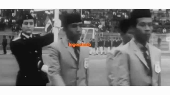 Defile PSMS Medan di AFC Champions Cup 1970 di Teheran, Iran.