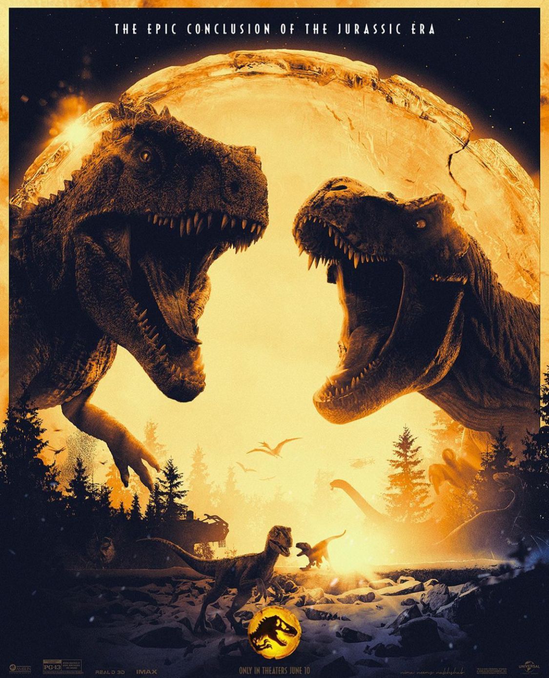 Sinopsis Film Jurassic World Dominion, Tayang di Bioskop Surya Yudha Cinema Banjarnegara, Kamis 23 Juni 2022/Sumber Foto : Instagram.com/jurassicworld, Poster film Jurassic World Dominion
