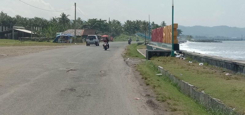 Akses jalan pantai timur Pangandaran Sunrise yang digugat PT. Griya Pangandaran Elok.