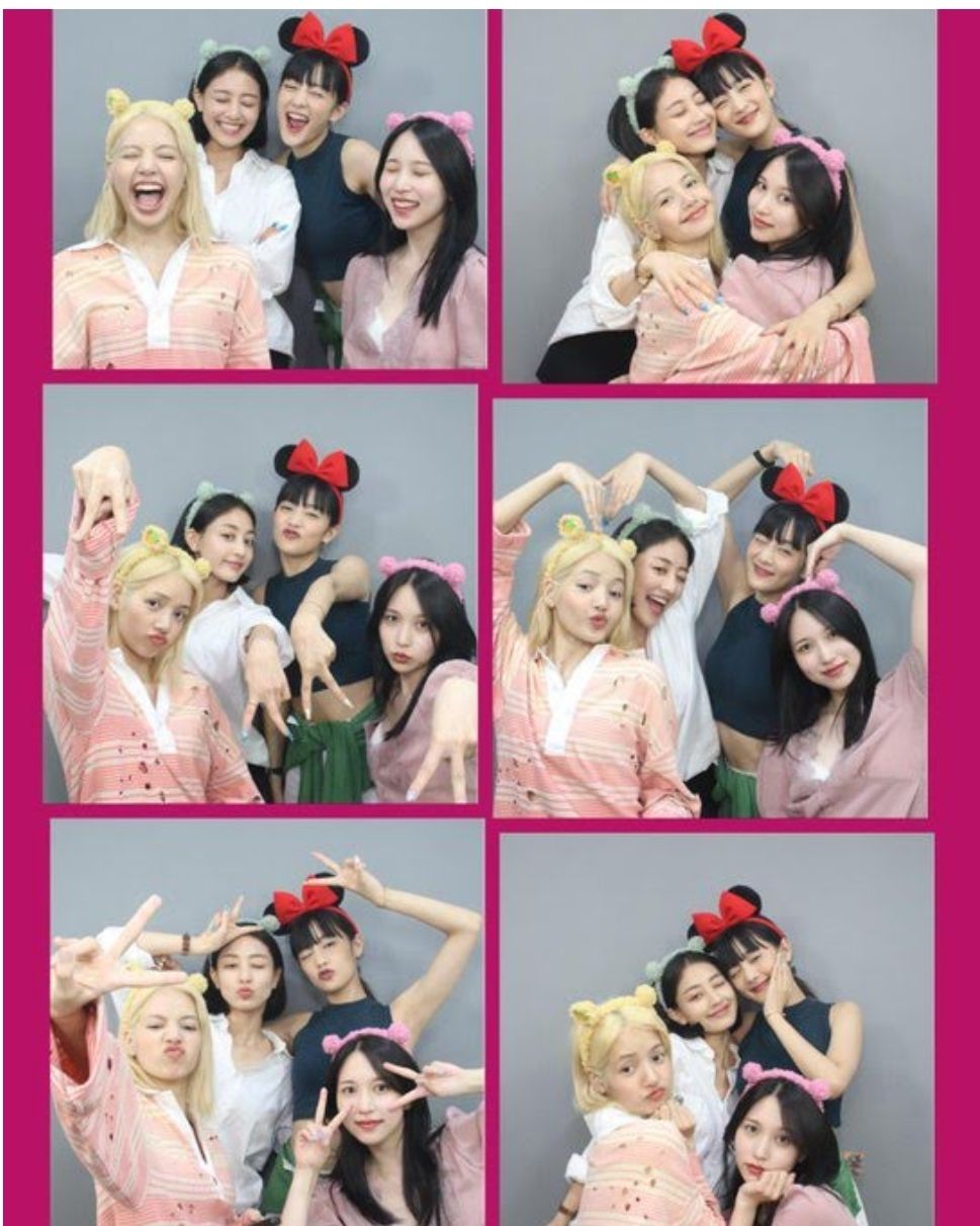 Lisa BLACKPINK, Minnie (G)I-DLE dan Jihyo serta Mina TWICE./Instagram/@min.nich