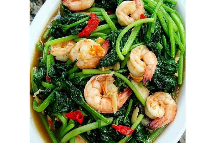 Resep Tumis Daun Ubi Udang , Masakan Sederhana yang Sehat dan Lezat//instagram.com/lusiaa_w