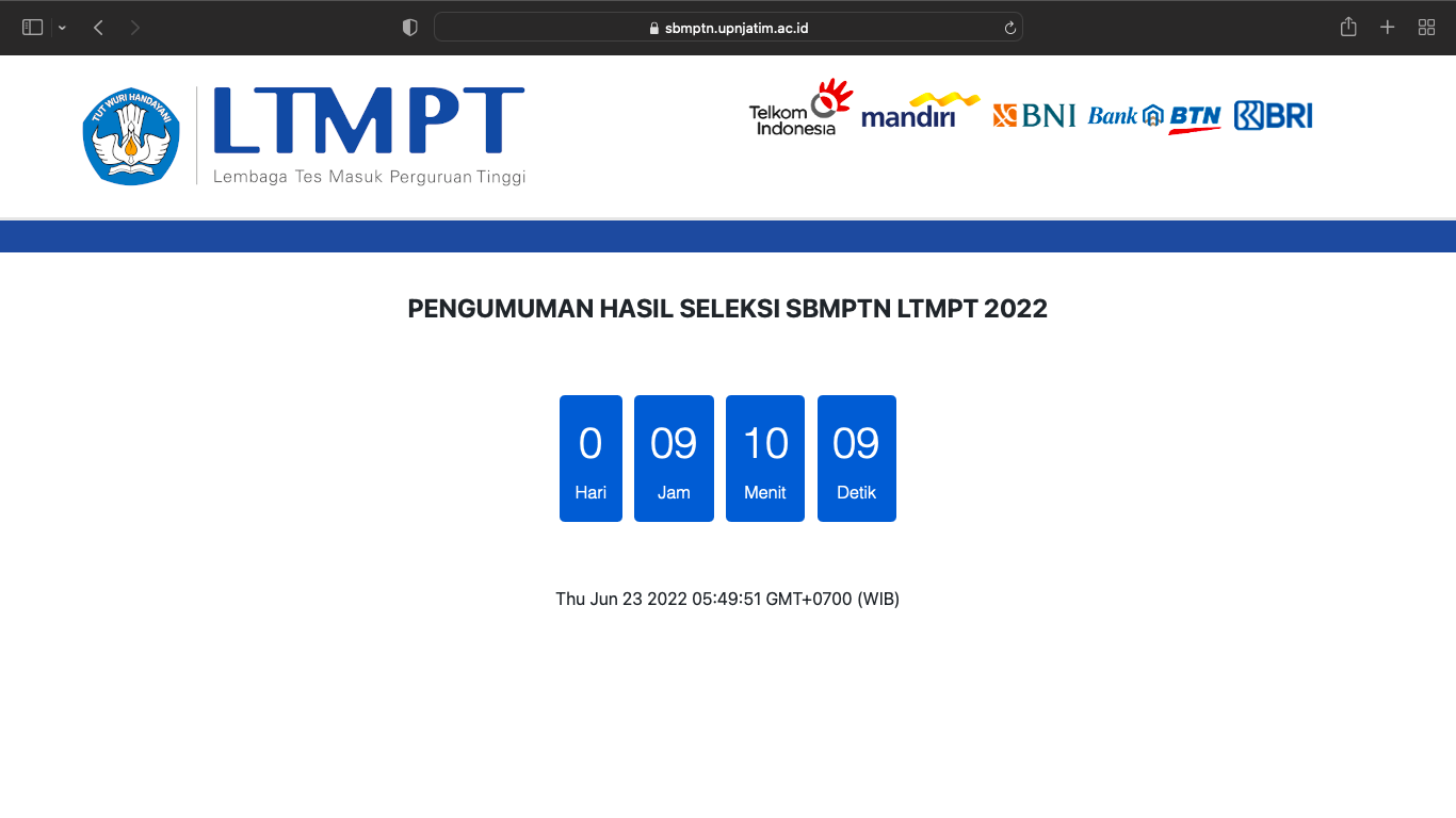 Link cek pengumuman hasil SBMPTN 2022 dan cara download sertifikat UTBK hari ini.