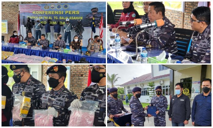 TNI AL Berhasil Tangkap Kapal Penyelundup Narkoba  Senilai Rp88 M