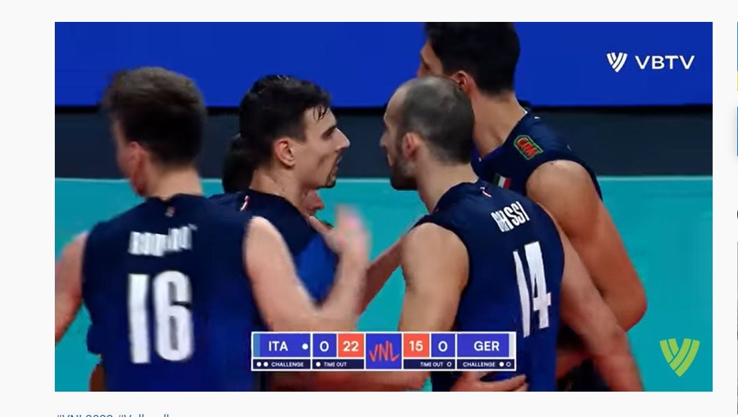Hasil Pertandingan Volleyball Nations League (VNL) 2022 Putra: Yuri Romano Italia Kembali Jalur Kemenangan