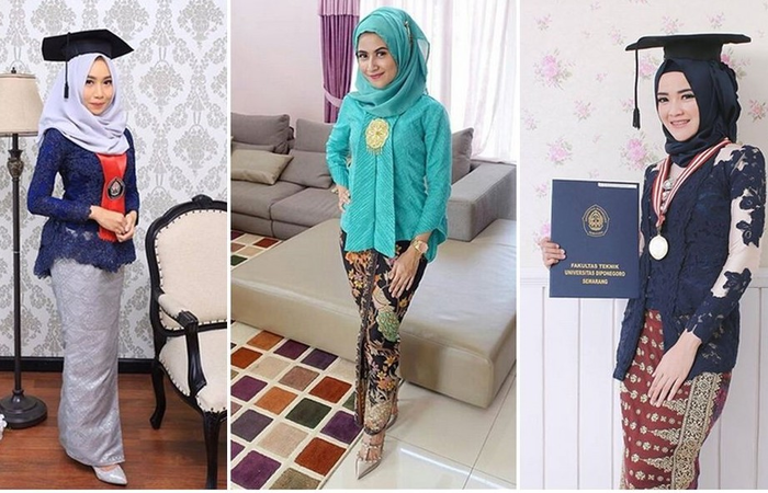 Kebaya Wisuda kutu baru modern hijab