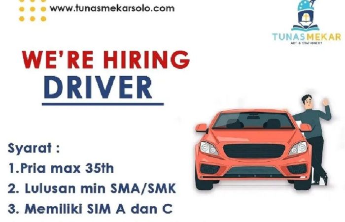 Info Lowongan Kerja Solo 2022: Loker Sopir (Driver) Lulusan SMA/SMK