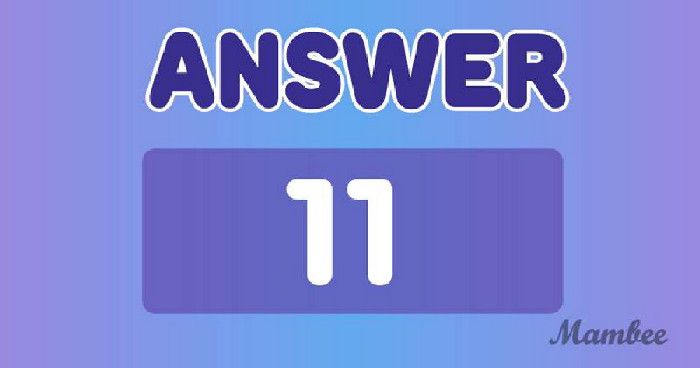 Jawabannya adalah 11.