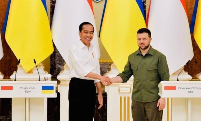 Ilustrasi: Presiden RI Joko Widodo mengunjungi Ukraina dan bertemu dengan Presiden Ukraina Volodymyr Zelenskyy
