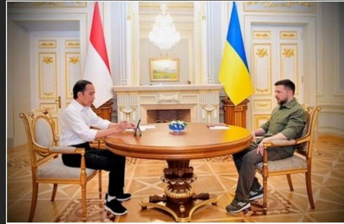 Pertemuan Jokowi dengan Volodymir Zelenskyy