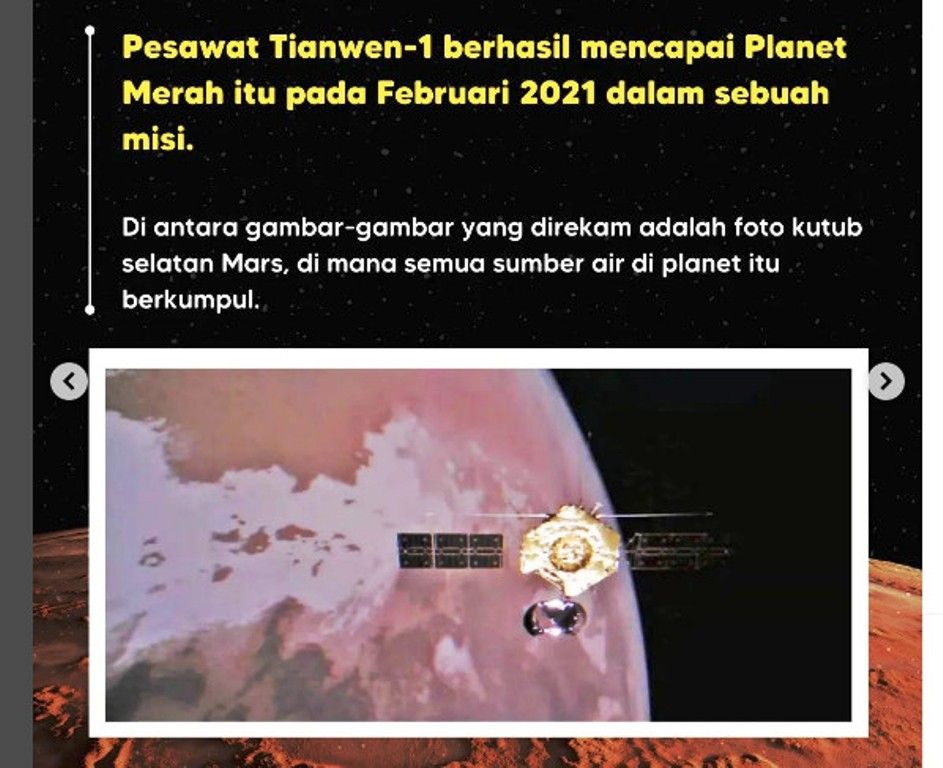 Tangkapan Layar Planet Mars