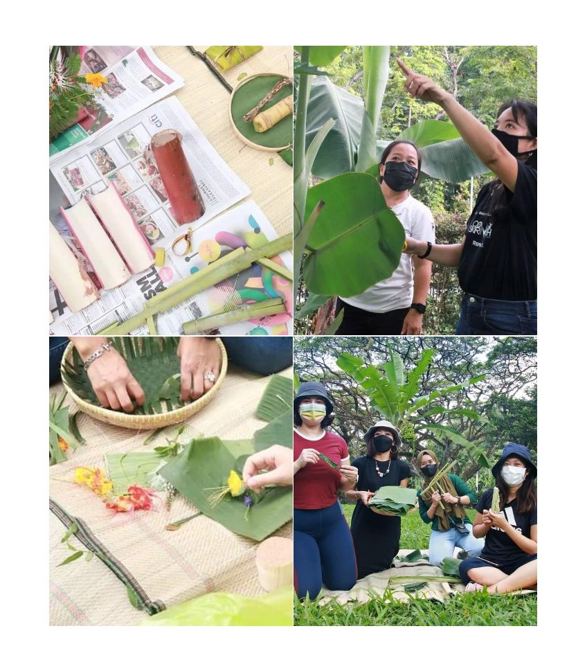 Bersama para anggota dari SayurStory melakukan kegiatan komunitas dengan tema memory daun pisang