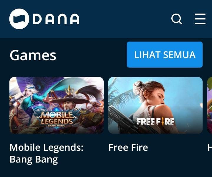 Dana id games top up