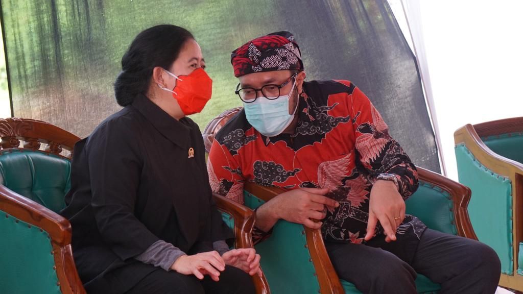 Puan Maharani dan Ketua DPD PDIP Jawa Barat Ono Surono./dok. IST