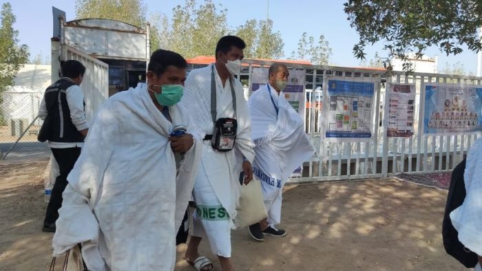 amaah haji Indonesia saat tiba di Arafah/kemenag.go.id