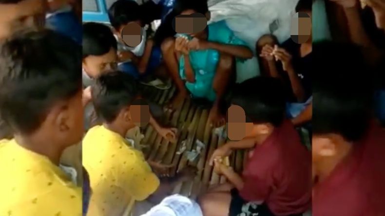 Para Bocil di Kepulauan Aru, Maluku main judi gaple viral di media sosial