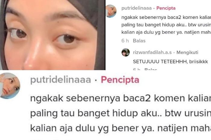 Putri Delina mengomentari pernyataan-pernyataan dari netizen