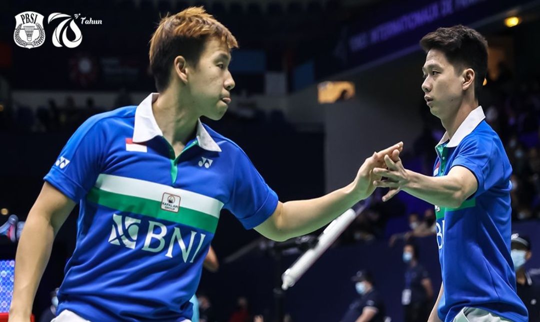 Ilustrasi The Minions Marcus-Kevin. Simak Jadwal Japan Open 2022, Turnamen BWF Super 750 Usai Pertandingan Badminton World Championship 2022