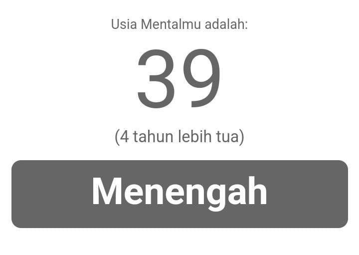 Cara Tes Usia Mental Via Link Mental Age Test Yuk Cek Kamu Lebih Tua