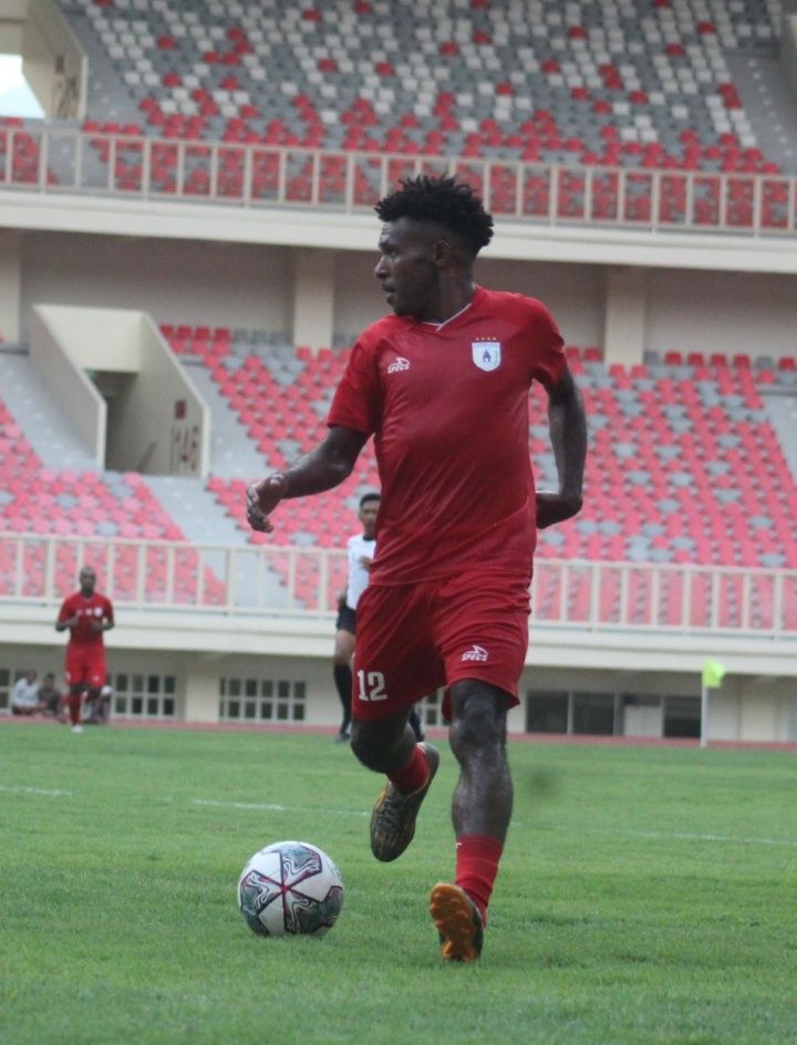 Samuel Gwijangge, striker muda yang di ganda -gandakan akan menjadi bagian dari tim Persipura di kompetisi Liga 2 tahun in dok ( PORTAL PAPUA )