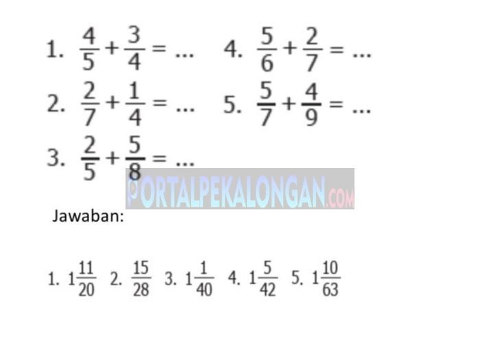 Kunci Jawaban Buku Senang Belajar Matematika Kelas 5 Halaman 4, 5: Pecahan Senilai - Portal Pekalongan - Halaman 3