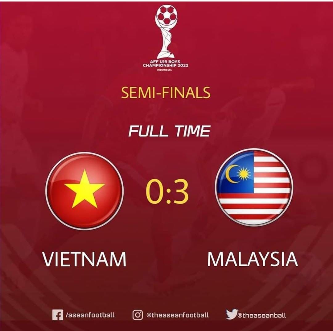 HASIL AKHIR Malaysia Vs Vietnam Semifinal Piala AFF U 19 2022, Harimau ...