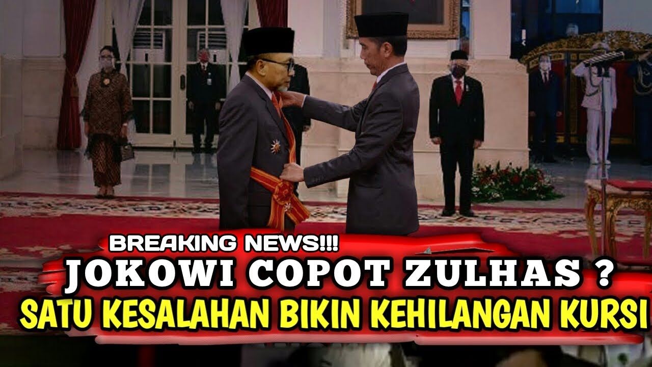 Thumbnail video yang mengisukan Presiden Jokowi pecat Zulkifli Hasan sebagai Mendag./Tangkapan layar YouTube PAKDE TV./