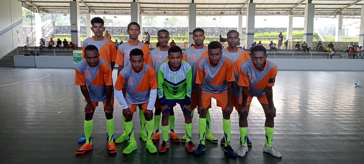 Tim Futsal Distrik Kemtuk Gresi untuk Porkab II Kabupaten Jayapura