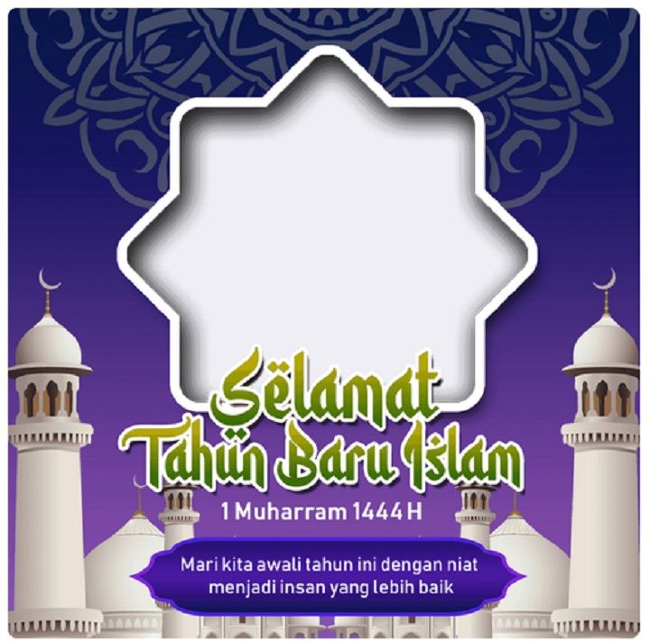 10 Link Twibbon Frame Selamat Tahun Baru Islam, Desain Elegan dan