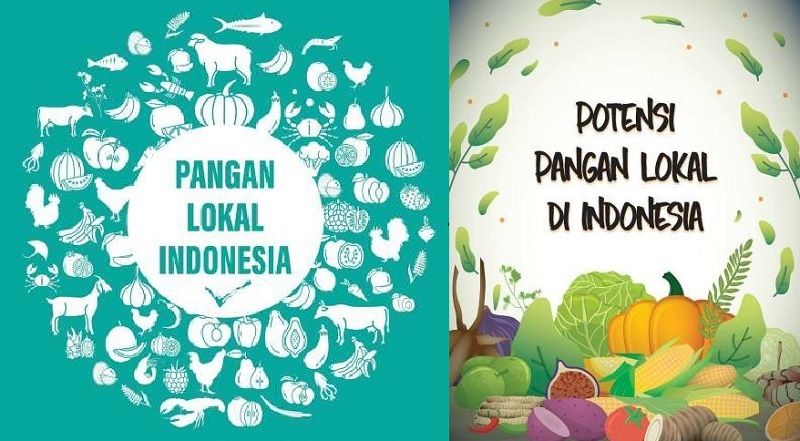 Poster pangan lokal Indonesia